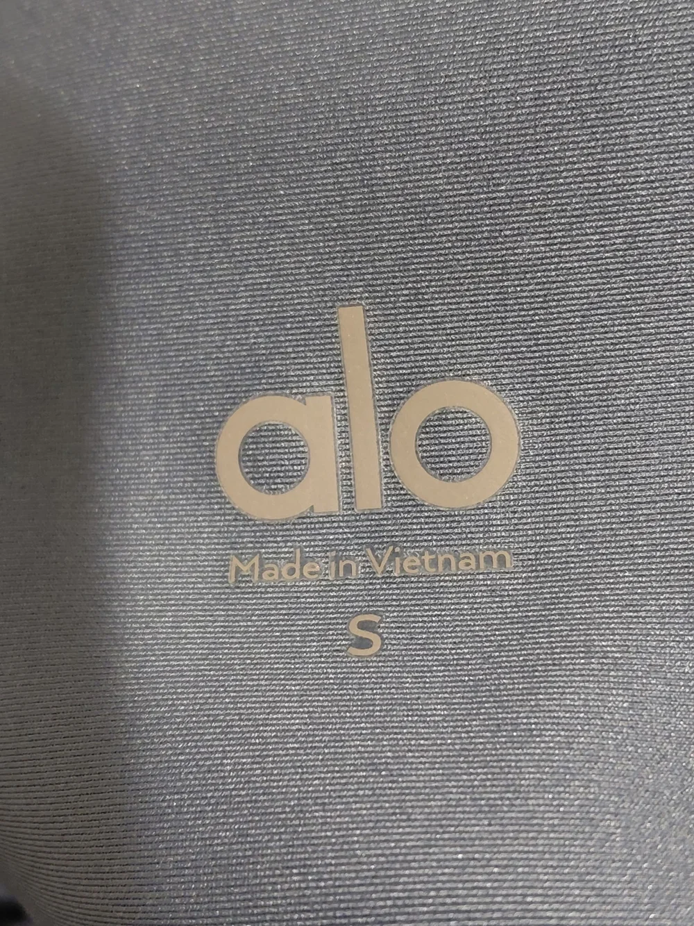ALO Yoga High-Rise Airbrush Legging in Bluestone Gray